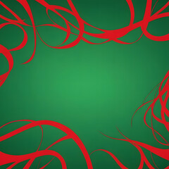 red floral background