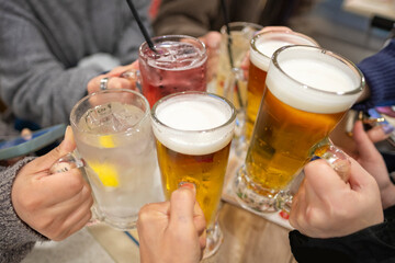 いろんなお酒で乾杯