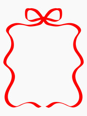 Hand drawn frame ribbon doodle collection