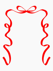 Hand drawn frame ribbon doodle collection