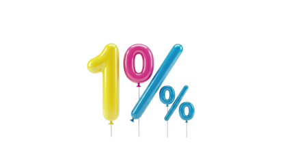 Colorful 10% Balloons