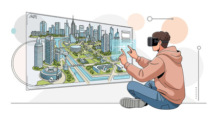 Futuristic urban planning experience using augmented reality and virtual reality technology to
