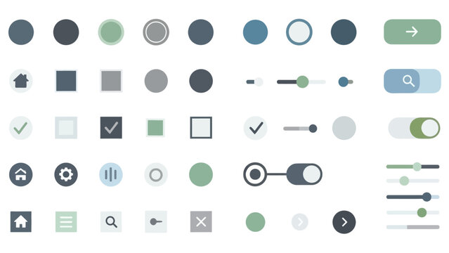 Comprehensive User Interface Controls and Toggle Elements Set for Settings Panels, Forms, and Interactive Application Design

This user interface controls set includes a wide range of toggle switches,