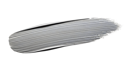 Silver paint brush stroke