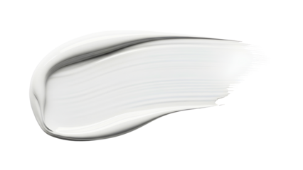 Smooth white cosmetic cream smear