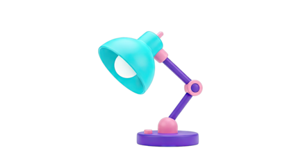 Cartoon Desk Lamp with Teal Shade