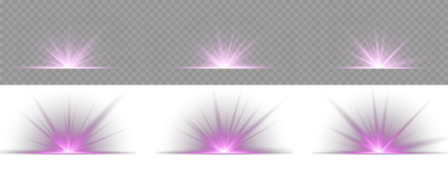 Abstract glowing violet vertical lighting lines. png starlight sparkle with brilliant glow holiday magic burst illuminated lens vibrant beam dust shining. Luxurious design style. Vector illustration
