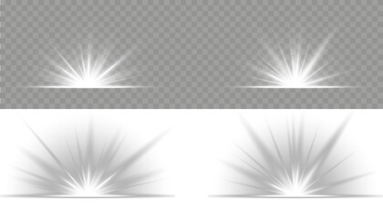 Luxurious design style. png starlight sparkle with brilliant glow holiday magic burst illuminated lens vibrant beam dust shining. Abstract glowing white vertical lighting lines. Vector illustration © Felix