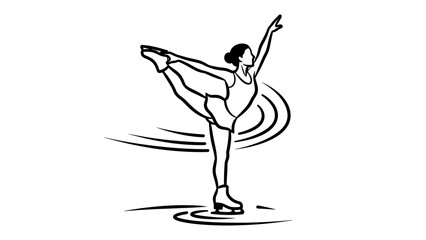 Woman in ballet dance pose. © Joko santoso