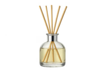 Reed diffuser creating home fragrance and fresh aroma