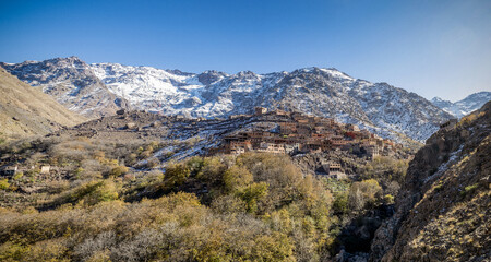 traditional berber village in the Atlas mountains