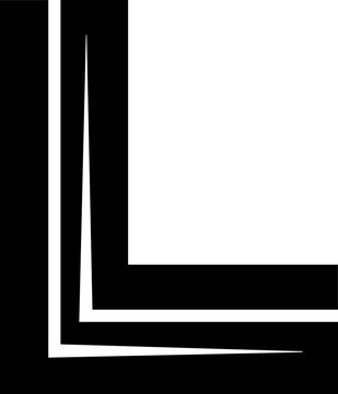 Minimalist Geometric Letter L Logo Design, Modern Black Abstract Initial Icon