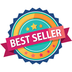 A colorful &ldquo;Best Seller&rdquo; badge 