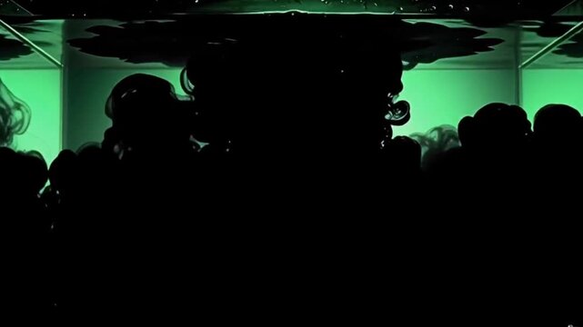 Psychedelic pulsing kaleidoscope with an angular abstract background