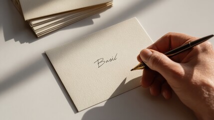 Personalized handwritten note on elegant greeting card for special occasions,Seed Swap Day