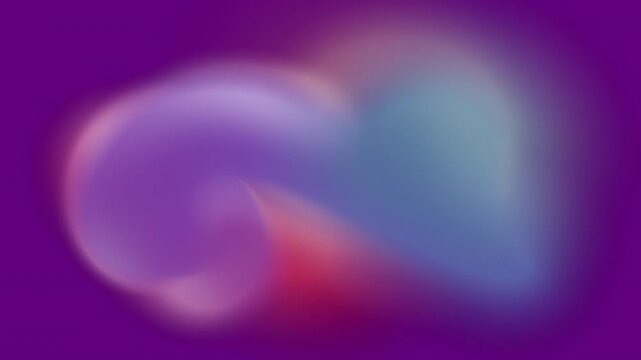 looping abstract 3d animation of a multicolored unfocussed background. Bright, colorful, blurred spots blending and shifting. Liquid gradient motion design