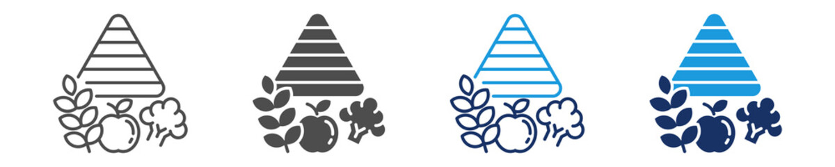 nutritional icon sheet multiple concept