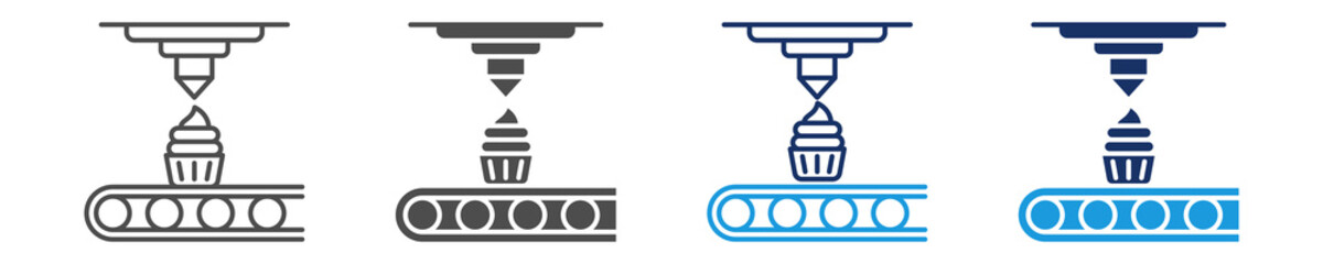 food processing icon sheet multiple concept