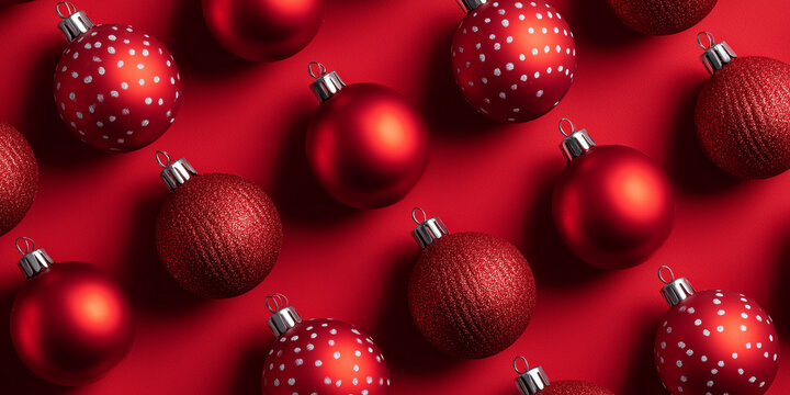 Red ornament pattern holiday - Powered by Adobe