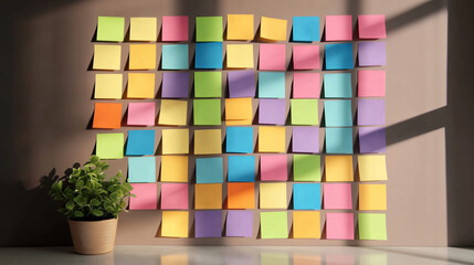 Reminder notes colorful planning background