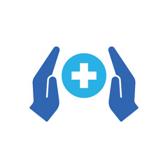 Fototapeta premium Icon a Medical Savings Protection, isolated against a clean background.