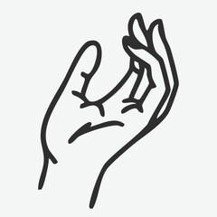Hand Gesture Vector Illustration