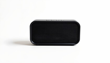 A modern electronic device, possibly a speaker or sound system, placed against a white background