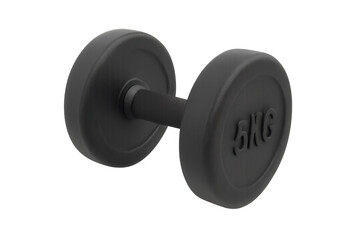 Black 5kg dumbbell fitness training equipment