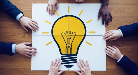Collaborative Idea Generation: Diverse Team Assembling Light Bulb Puzzle for Innovation and Creative Solutions