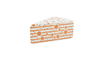 Abstract Cheese Slice