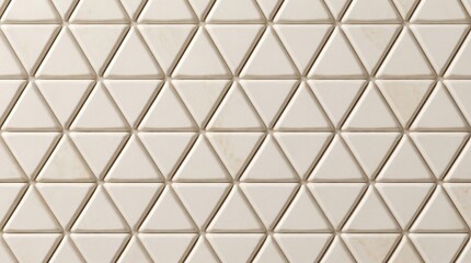 Seamless architectural wall pattern with soft triangular grid relief, rounded edges, minimalist modern style