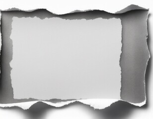 torn paper texture on a white background stamp shape empty space vintage style