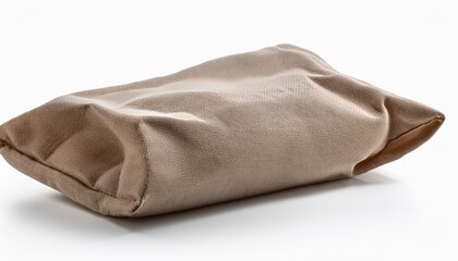 soft fabric bag isolated on white background for use in textiles packaging and product presentation