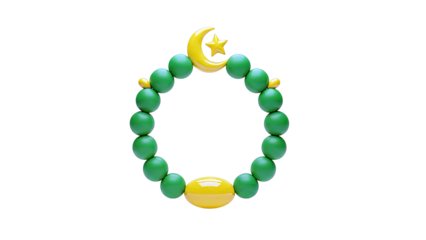 Islamic Crescent Moon and Star Bracelet