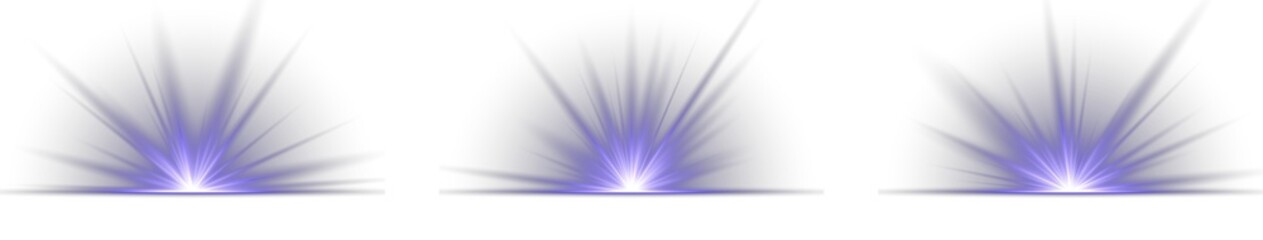 Futuristic blue light PNG with transparent highlights, glow, sun rays and bokeh sparks. Abstract glowing blue vertical lighting lines on a dark background. Luxurious design style. Vector illustration.