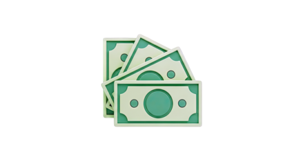 Stylized Green Banknotes