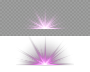 Abstract glowing violet vertical lighting lines on a dark background. Bright light explosion of sun rays on a dark background. Luxurious design style. Glow bright light star, violet sun rays, bokeh.