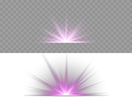 Abstract glowing violet vertical lighting lines on a dark background. Bright light explosion of sun rays on a dark background. Luxurious design style. Glow bright light star, violet sun rays, bokeh. - Powered by Adobe