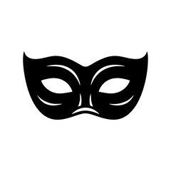 Black venetian masquerade mask for carnival