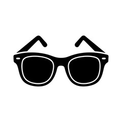 Black sunglasses with white outline