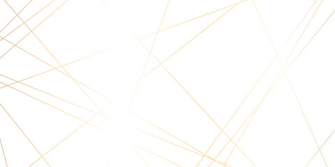 Abstract gold lines on transparent background. random chaotic lines abstract geometric patterns of modern design. geometric design created using light colorful digital net web line technology.
