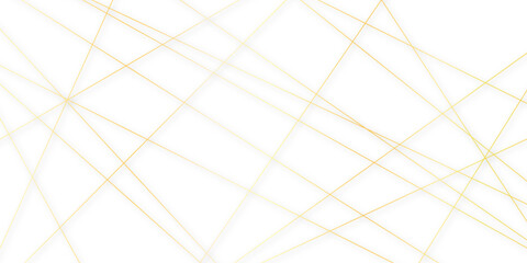 Abstract gold lines on transparent background. random chaotic lines abstract geometric patterns of modern design. geometric design created using light colorful digital net web line technology.