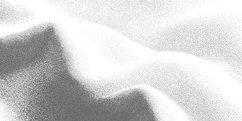 Abstract stippled texture resembling sand dunes or flowing fabric in grayscale pattern