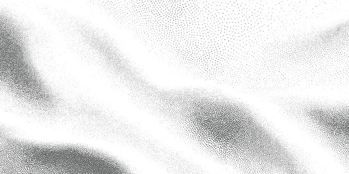 Abstract grayscale stippled texture with flowing organic shapes and varying dot density background pattern