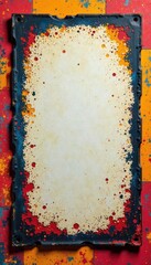 Grungy square frame, distressed stencil texture , overlay, distressed