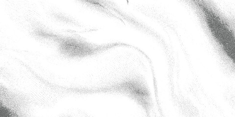 Grey dots forming abstract swirling patterns on white background texture