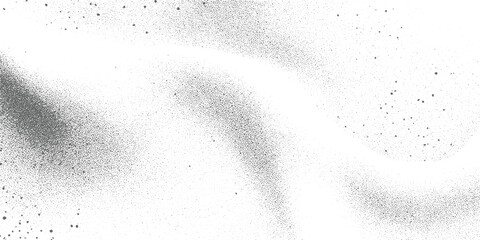 Grey stippled abstract background with swirling shapes and scattered dots texture white