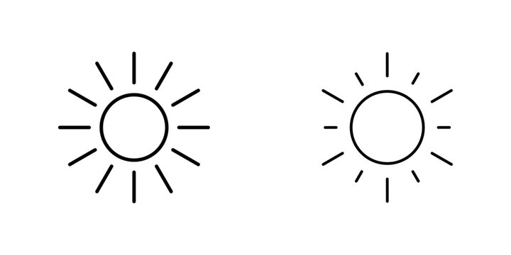 Vector illustration of a summer sun pattern and abstract background design featuring a set of four wheel icons with circular business symbols and colorful nature elements in a sunny art style