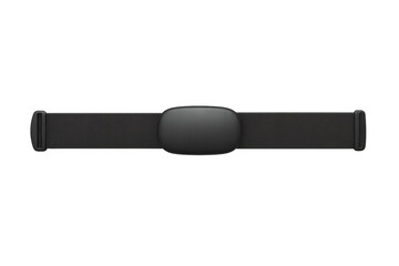 Black chest strap heart rate monitor for fitness training