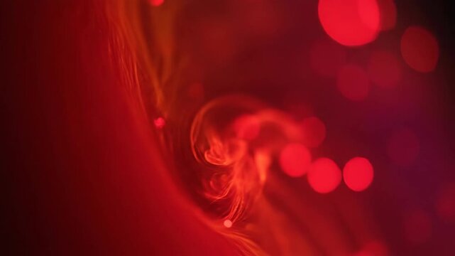 Abstract red and orange background with bokeh effect